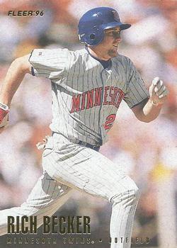 #163 Rich Becker - Minnesota Twins - 1996 Fleer Baseball