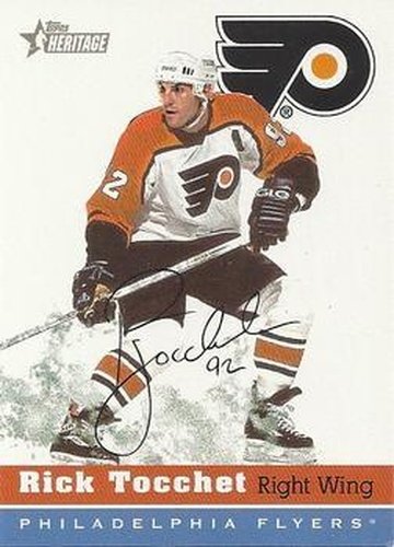 #163 Rick Tocchet - Philadelphia Flyers - 2000-01 Topps Heritage Hockey