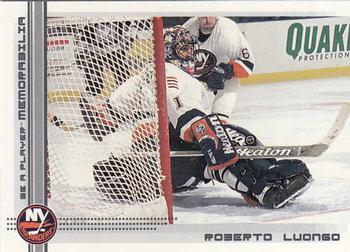 #163 Roberto Luongo - New York Islanders - 2000-01 Be a Player Memorabilia Hockey