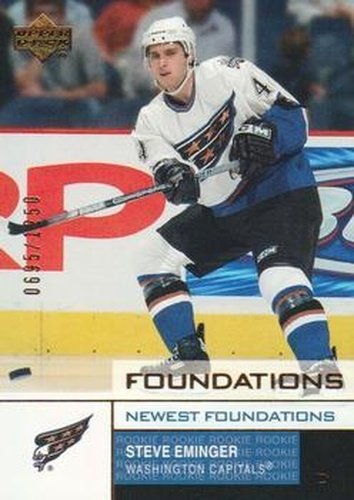 #163 Steve Eminger - Washington Capitals - 2002-03 Upper Deck Foundations Hockey