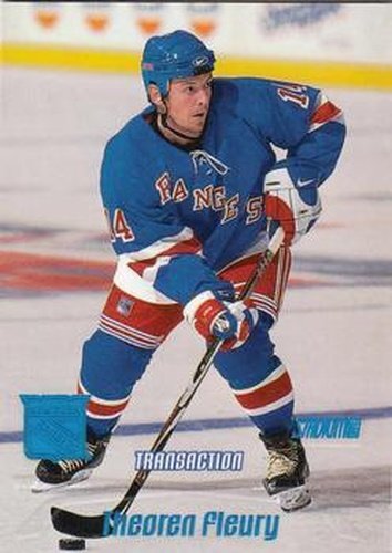 #163 Theoren Fleury - New York Rangers - 1999-00 Stadium Club Hockey