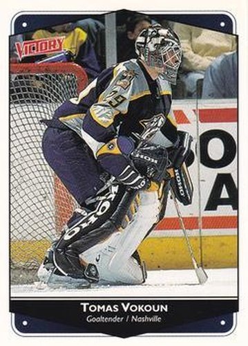 #163 Tomas Vokoun - Nashville Predators - 1999-00 Upper Deck Victory Hockey