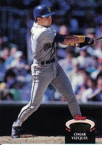 #163 Omar Vizquel - Seattle Mariners - 1992 Stadium Club Baseball