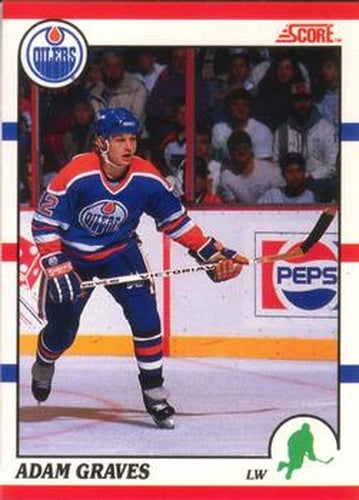#163 Adam Graves - Edmonton Oilers - 1990-91 Score Canadian Hockey