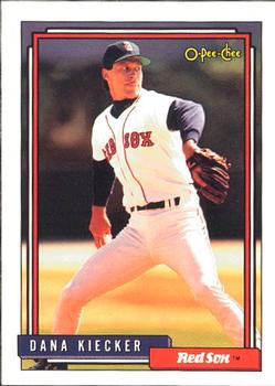 #163 Dana Kiecker - Boston Red Sox - 1992 O-Pee-Chee Baseball