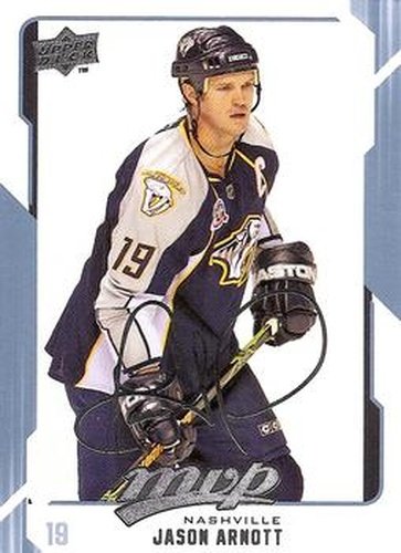 #163 Jason Arnott - Nashville Predators - 2008-09 Upper Deck MVP Hockey