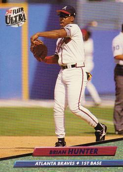 #163 Brian Hunter - Atlanta Braves - 1992 Ultra Baseball