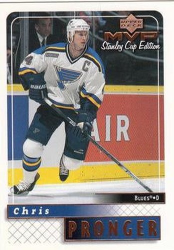 #163 Chris Pronger - St. Louis Blues - 1999-00 Upper Deck MVP Stanley Cup Edition Hockey