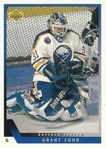#163 Grant Fuhr - Buffalo Sabres - 1993-94 Upper Deck Hockey