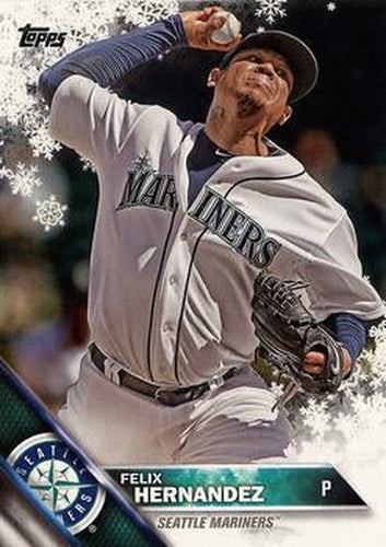 #HMW163 Felix Hernandez - Seattle Mariners - 2016 Topps Holiday Baseball