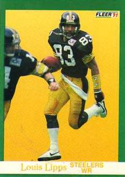 #163 Louis Lipps - Pittsburgh Steelers - 1991 Fleer Football