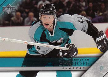 #163 Christian Ehrhoff - San Jose Sharks - 2005-06 Upper Deck Hockey