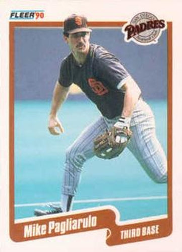#163 Mike Pagliarulo - San Diego Padres - 1990 Fleer USA Baseball
