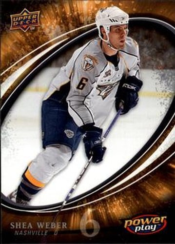 #163 Shea Weber - Nashville Predators - 2008-09 Upper Deck Power Play Box Set Hockey