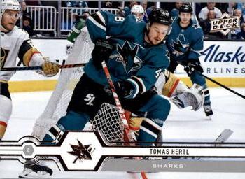 #163 Tomas Hertl - San Jose Sharks - 2019-20 Upper Deck Hockey