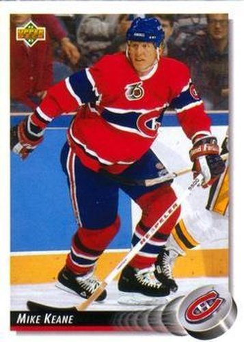 #164 Mike Keane - Montreal Canadiens - 1992-93 Upper Deck Hockey