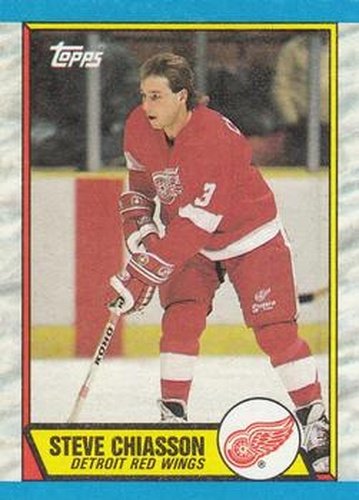 #164 Steve Chiasson - Detroit Red Wings - 1989-90 Topps Hockey