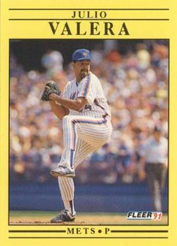 #164 Julio Valera - New York Mets - 1991 Fleer Baseball