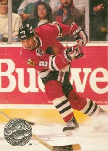 #164 Brent Sutter - Chicago Blackhawks - 1991-92 Pro Set Platinum Hockey