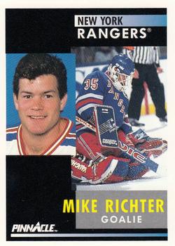#164 Mike Richter - New York Rangers - 1991-92 Pinnacle Hockey