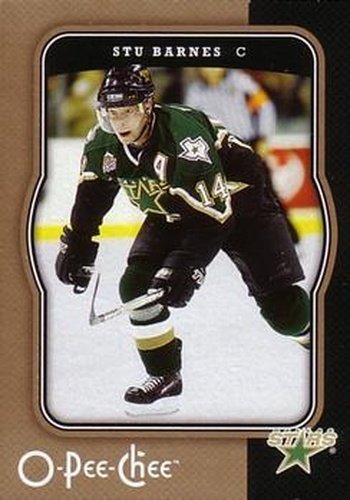 #164 Stu Barnes - Dallas Stars - 2007-08 O-Pee-Chee Hockey