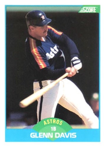 #164 Glenn Davis - Houston Astros - 1989 Score Baseball