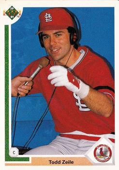 #164 Todd Zeile - St. Louis Cardinals - 1991 Upper Deck Baseball