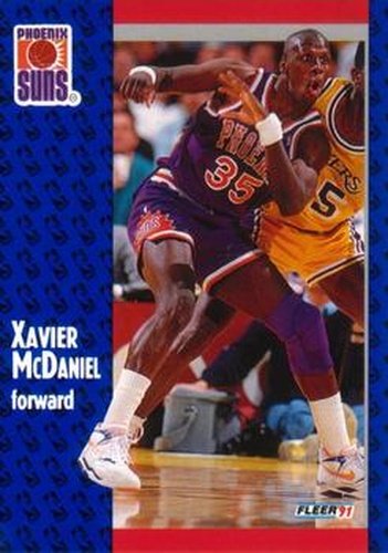 #164 Xavier McDaniel - Phoenix Suns - 1991-92 Fleer Basketball