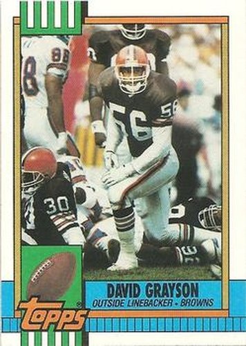 #164 David Grayson - Cleveland Browns - 1990 Topps Football