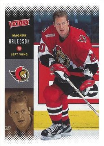 #164 Magnus Arvedson - Ottawa Senators - 2000-01 Upper Deck Victory Hockey