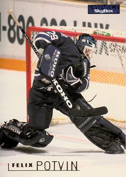 #164 Felix Potvin - Toronto Maple Leafs - 1995-96 SkyBox Impact Hockey