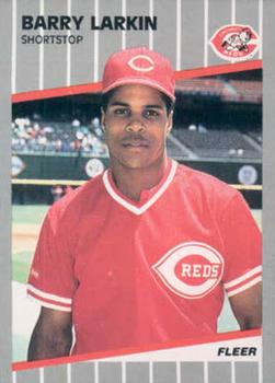 #164 Barry Larkin - Cincinnati Reds - 1989 Fleer Baseball