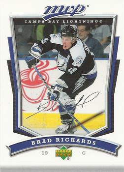 #164 Brad Richards - Tampa Bay Lightning - 2007-08 Upper Deck MVP Hockey