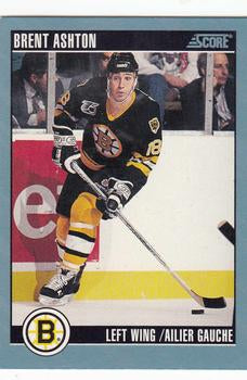 #164 Brent Ashton - Boston Bruins - 1992-93 Score Canadian Hockey