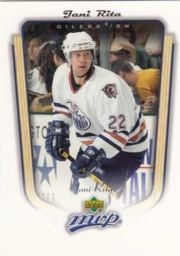 #164 Jani Rita - Edmonton Oilers - 2005-06 Upper Deck MVP Hockey