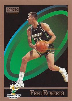 #164 Fred Roberts - Milwaukee Bucks - 1990-91 SkyBox Basketball