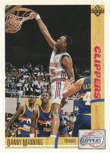 #164 Danny Manning - Los Angeles Clippers - 1991-92 Upper Deck Basketball