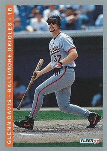 #164 Glenn Davis - Baltimore Orioles - 1993 Fleer Baseball