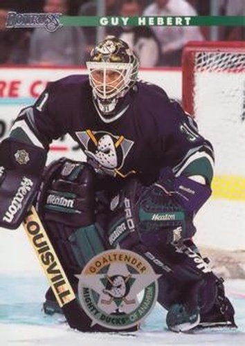 #164 Guy Hebert - Anaheim Mighty Ducks - 1996-97 Donruss Hockey