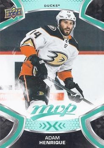 #164 Adam Henrique - Anaheim Ducks - 2021-22 Upper Deck MVP Hockey