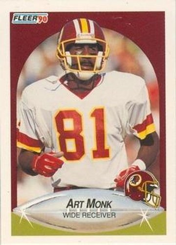 #164 Art Monk - Washington Redskins - 1990 Fleer Football