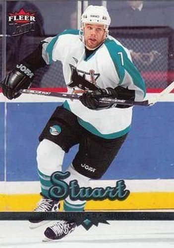 #164 Brad Stuart - San Jose Sharks - 2005-06 Ultra Hockey