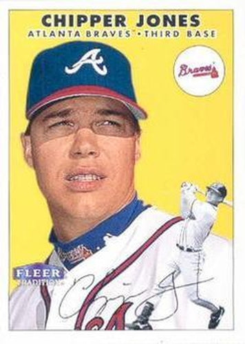 #164 Chipper Jones - Atlanta Braves - 2000 Fleer Tradition Baseball