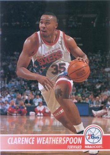 #164 Clarence Weatherspoon - Philadelphia 76ers - 1994-95 Hoops Basketball
