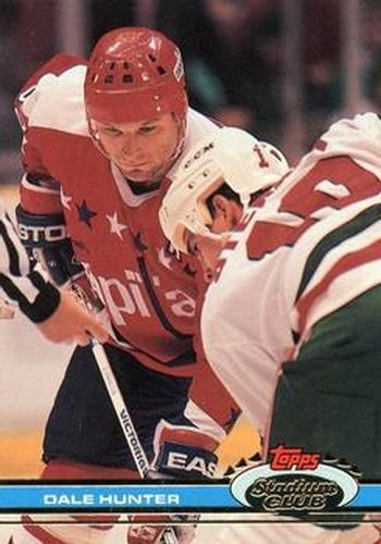 #164 Dale Hunter - Washington Capitals - 1991-92 Stadium Club Hockey