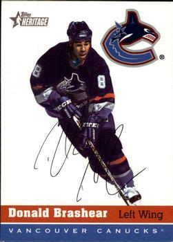 #164 Donald Brashear - Vancouver Canucks - 2000-01 Topps Heritage Hockey