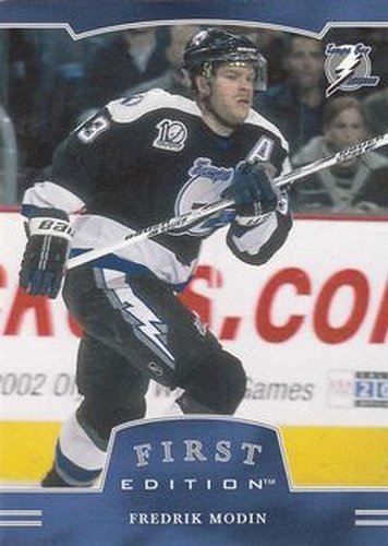 #164 Fredrik Modin - Tampa Bay Lightning - 2002-03 Be a Player First Edition Hockey