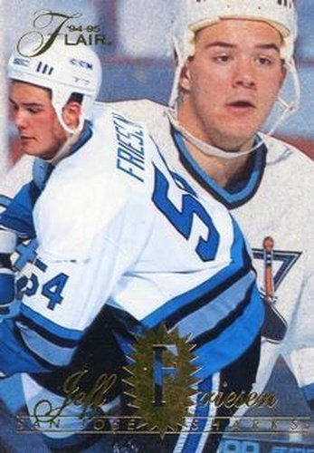 #164 Jeff Friesen - San Jose Sharks - 1994-95 Flair Hockey