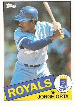 #164 Jorge Orta - Kansas City Royals - 1985 Topps Baseball