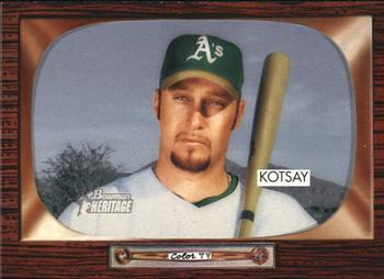 #164 Mark Kotsay - Oakland Athletics - 2004 Bowman Heritage Baseball